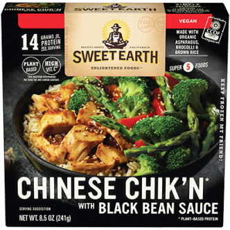 The Dr. Gourmet tasting panel reviews the Chinese Chik'n with Black Bean Sauce from Sweet Earth Foods
