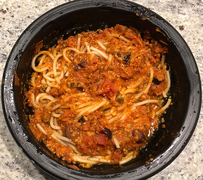 Dr. Gourmet reviews the Pasta Puttanesca from Sweet Earth Foods