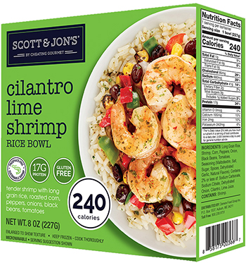 the Dr. Gourmet tasting panel reviews the  Cilantro Lime Shrimp Rice Bowl from Scott & Jon's
