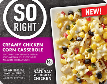 Dr. Gourmet reviews the Creamy Chicken Corn Casserole from So Right