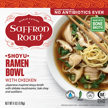 the Dr. Gourmet tasting panel reviews the Shoyu Ramen Bowl with Chicken from Saffron Road