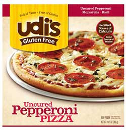 Udi's Gluten Free Pepperoni Pizza Review by Dr. Gourmet