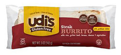 Dr. Gourmet Reviews Steak, Cheddar & Poblano Burrito from Udi's Gluten Free